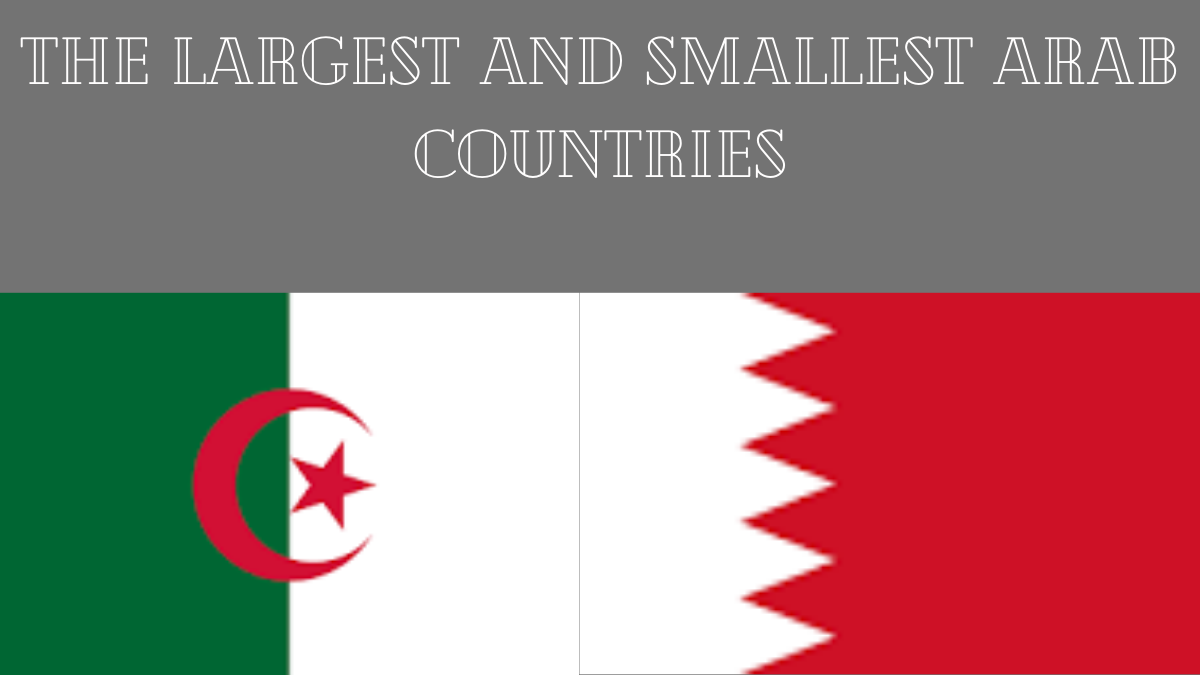 The largest and smallest arab coutries